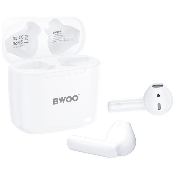 BWOO wireless TWS earphones BW94-WH white 6933654811613