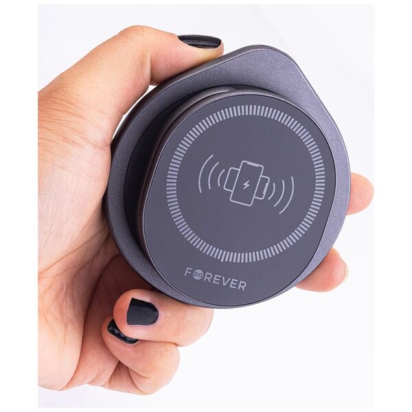 Forever MAWC-200 magnetic wireless charger 15W grey 3in1 5907457769755