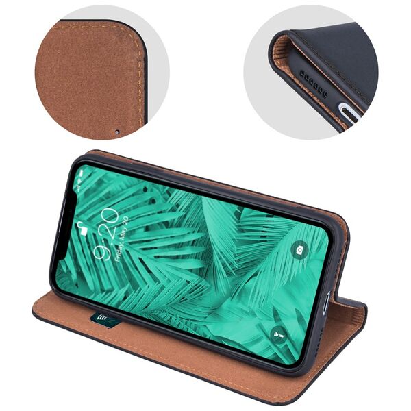Genuine Leather Smart Pro for iPhone 16 Plus 6,7&quot; black 5907457795143
