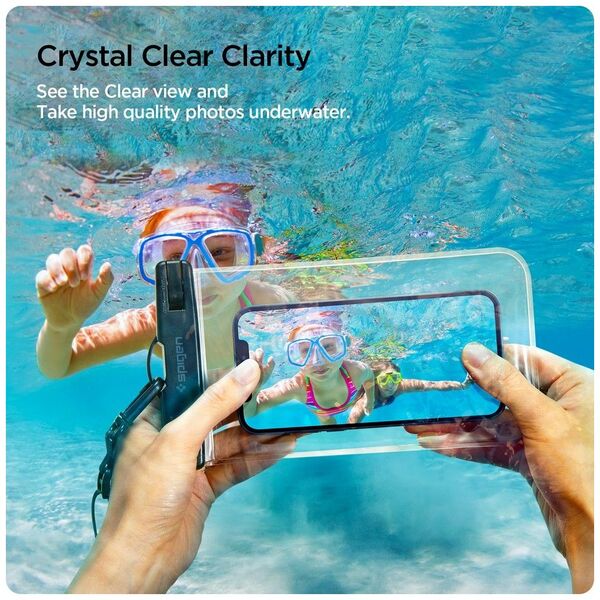 Spigen Spigen - (2 pack) Waterproof Case (A601) - IPX8, for Phone 3.5 - 7" - Clear 8809756648588 έως 12 άτοκες Δόσεις