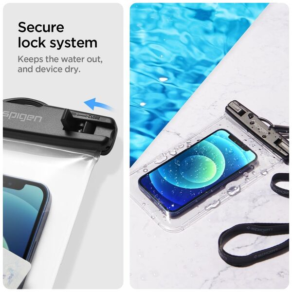 Spigen Spigen - (2 pack) Waterproof Case (A601) - IPX8, for Phone 3.5 - 7" - Clear 8809756648588 έως 12 άτοκες Δόσεις
