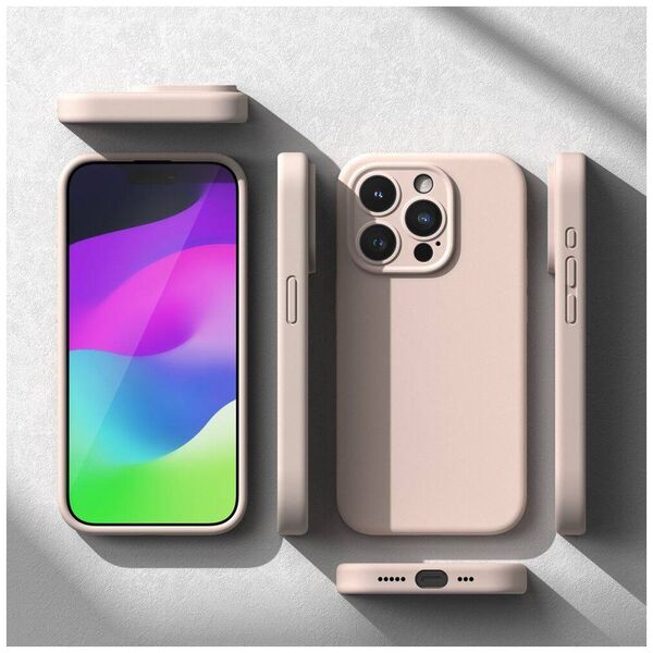 Case APPLE IPHONE 15 PRO Ringke Silicone MagSafe pink 8809919307925