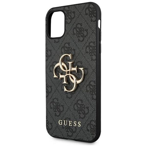 Guess case for iPhone 11 GUHCN614GMGGR gray hard case 4G Big Metal Logo 3666339006600