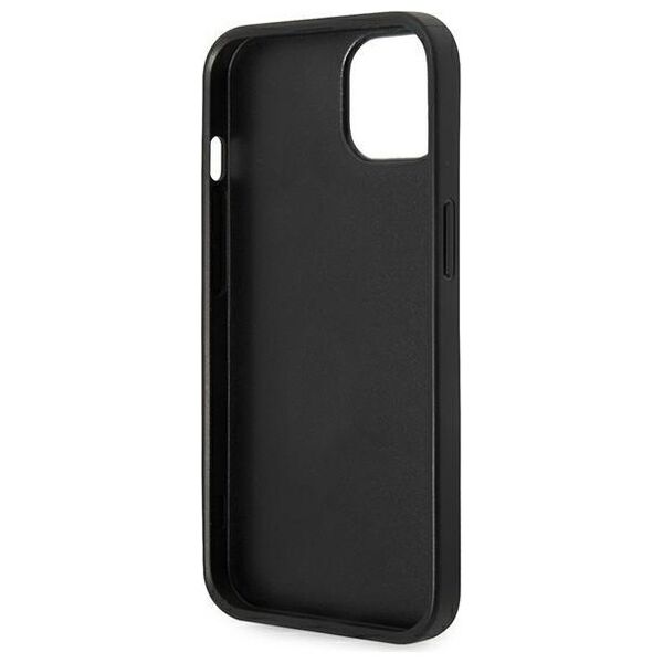 Karl Lagerfeld case for iPhone 14 6,1&quot; KLHCP14SSAPKHG silver PU Saffiano case with Karl Head Patch 3666339077075