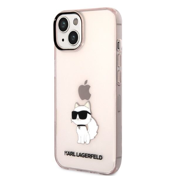 Karl Lagerfeld case for iPhone 14 6,1&quot; KLHCP14SHNCHTCP pink hardcase Ikonik Choupette 3666339087166