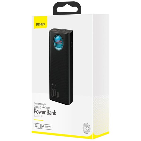 Baseus power bank Amblight 65W 30000mAh black 6932172613600