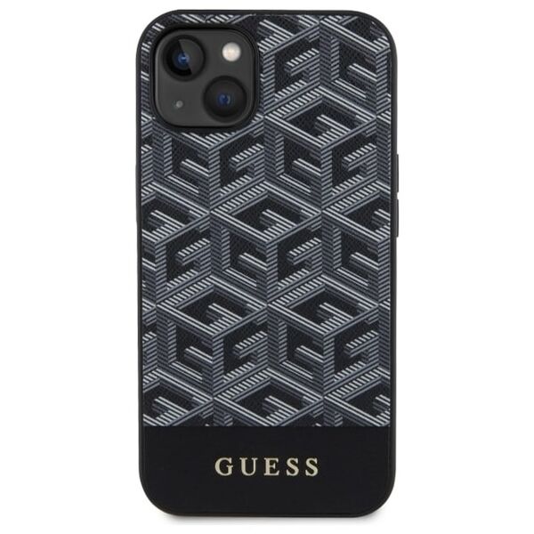 Guess case for iPhone 14 6,1&quot; GUHMP14SHGCFSEK black hard case GCube Stripes MagSafe 3666339112424
