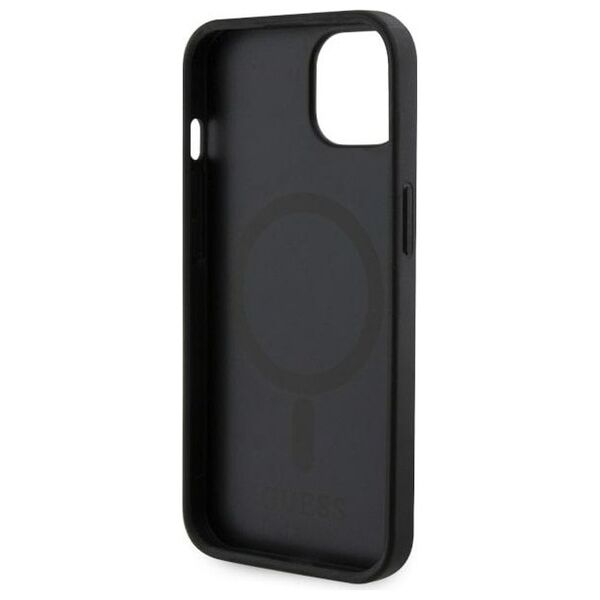 Guess case for iPhone 14 6,1&quot; GUHMP14SHGCFSEK black hard case GCube Stripes MagSafe 3666339112424