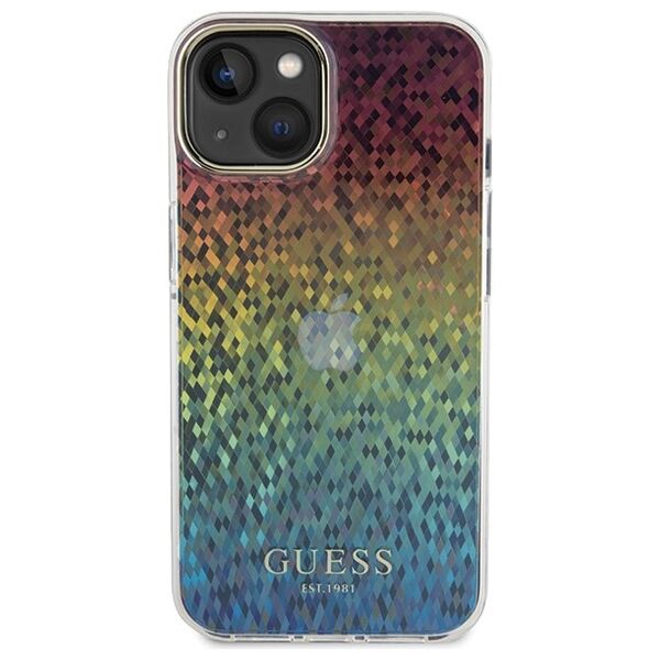 Guess case for iPhone 15 6,1&quot; GUHCP15SHDECMI HC IML Faceted Mirror Disco Iridescent 3666339172312