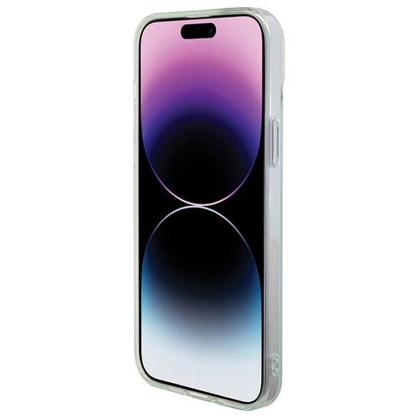 Guess case for iPhone 15 Pro 6,1&quot; GUHMP15LHITSQ turquiose HC IML Magsafe Iridescent 3666339154943