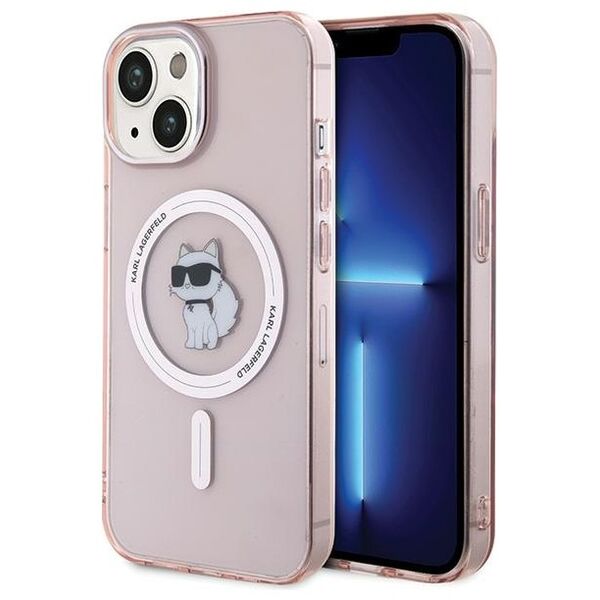 Karl Lagerfeld case for iPhone 15 6,1&quot; KLHMP15SHFCCNOP pink HC Magsafe IML C 3666339162511