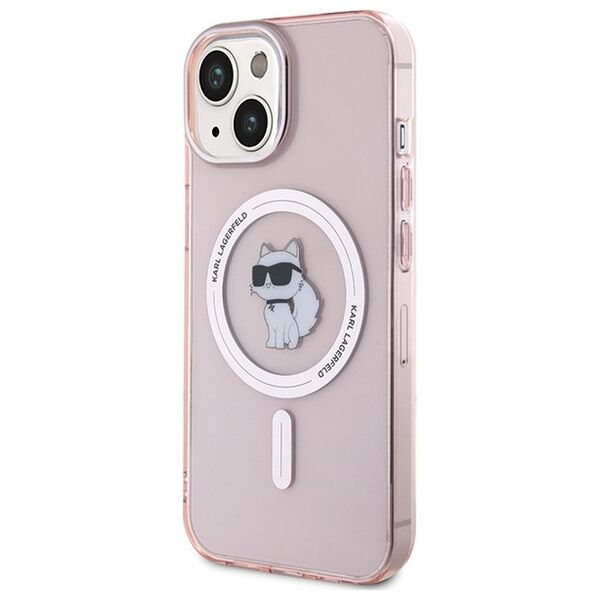 Karl Lagerfeld case for iPhone 15 6,1&quot; KLHMP15SHFCCNOP pink HC Magsafe IML C 3666339162511