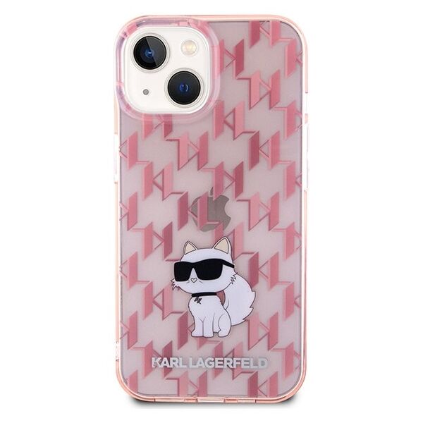 Karl Lagerfeld case for iPhone 15 6,1&quot; KLHCP15SHNCMKLP pink HC IML C Monogram 3666339163716