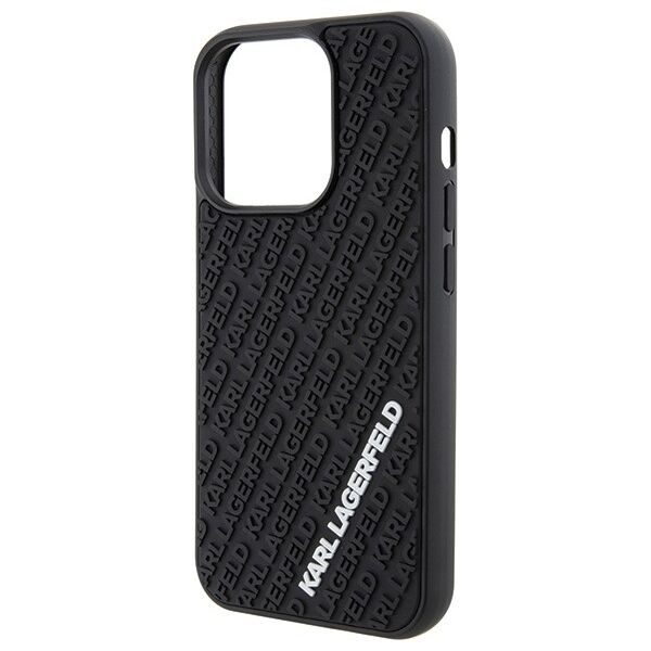 Karl Lagerfeld case for iPhone 15 Pro 6,1&quot; KLHCP15L3DMKRLK black HC 3D Multi Logo 3666339164331