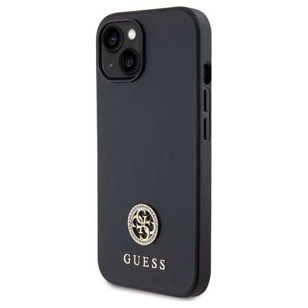 Guess case for iPhone 15 Plus 6.7&quot; GUHCP15MPS4DGPK black hardcase Strass Metal Logo 3666339150730