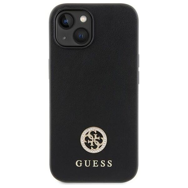 Guess case for iPhone 15 Plus 6.7&quot; GUHCP15MPS4DGPK black hardcase Strass Metal Logo 3666339150730