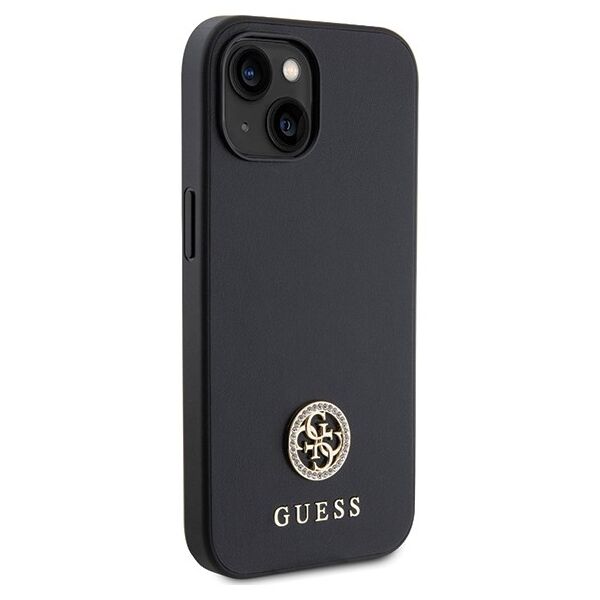 Guess case for iPhone 15 Plus 6.7&quot; GUHCP15MPS4DGPK black hardcase Strass Metal Logo 3666339150730