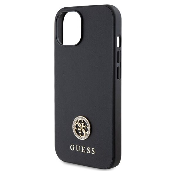 Guess case for iPhone 15 Plus 6.7&quot; GUHCP15MPS4DGPK black hardcase Strass Metal Logo 3666339150730