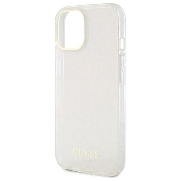 Guess case for iPhone 15 6.1&quot; GUHCP15SHDECMP pink hardcase IML Faceted Mirror Disco Iridescent 3666339172596