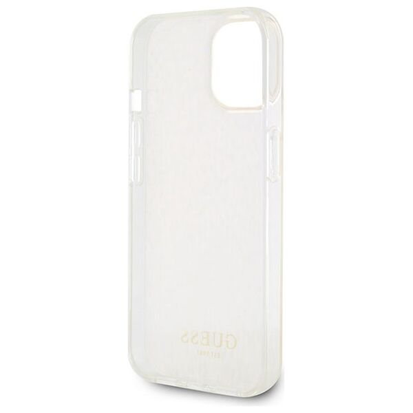Guess case for iPhone 15 6.1&quot; GUHCP15SHDECMP pink hardcase IML Faceted Mirror Disco Iridescent 3666339172596