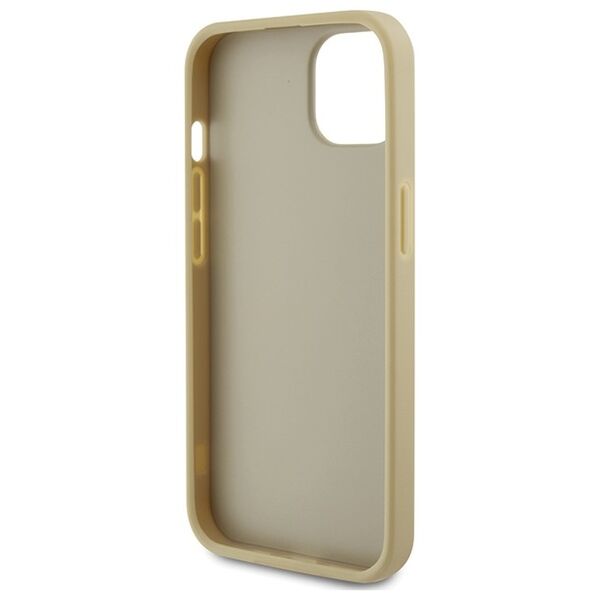 Guess case for iPhone 15 6.1&quot; GUHCP15SPSP4LGD gold hardcase Perforated 4G Glitter 3666339151560