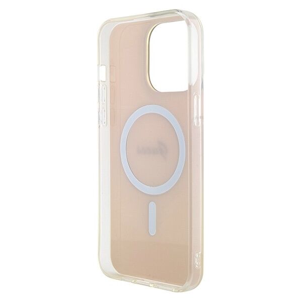Guess case for iPhone 15 Pro Max 6.7&quot; GUHMP15XHITSP pink hardcase IML Iridescent MagSafe 3666339155094