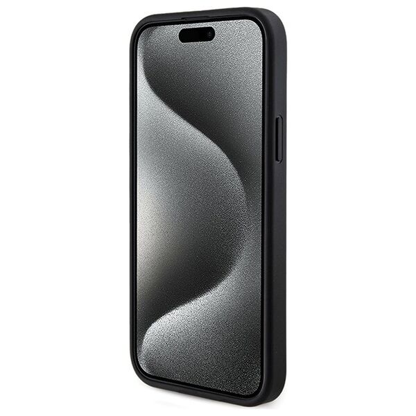 Guess case for iPhone 14 6,1&quot; GUHMP14SG4GFRK black HC MAGSAFE PU 4G RING CLASSIC LOGO 3666339226282