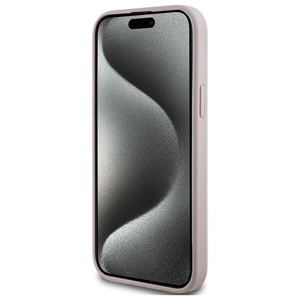 Guess case for iPhone 14 6,1&quot; GUHMP14SG4GFRP pink HC MAGSAFE PU 4G RING CLASSIC LOGO 3666339226701