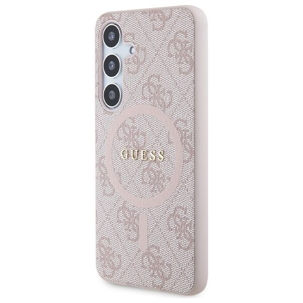 Guess case for Samsung Galaxy S24 GUHMS24SG4GFRP pink HC MAGSAFE PU 4G RING CLASSIC LOGO 3666339241513