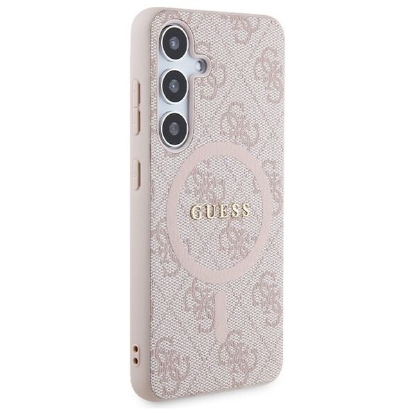Guess case for Samsung Galaxy S24 GUHMS24SG4GFRP pink HC MAGSAFE PU 4G RING CLASSIC LOGO 3666339241513
