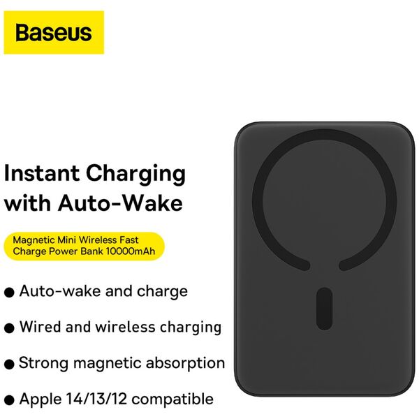 Baseus power bank magnetic Mini 20W 10000mAh black 6932172620622