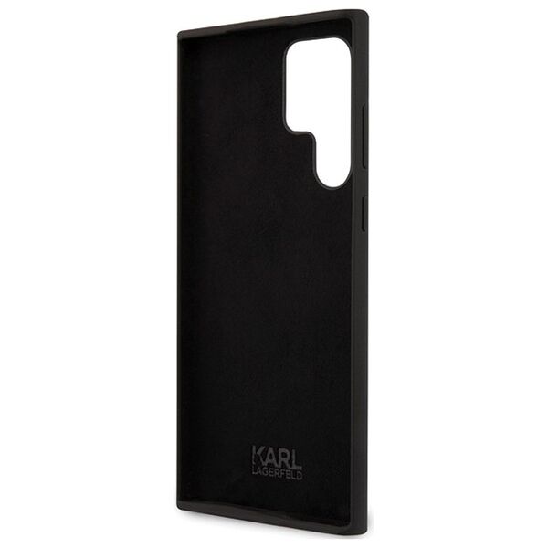 Karl Lagerfeld case for Samsung Galaxy S24 Ultra KLHCS24LSNIKBCK black HC SILICONE NFT IKONIK 3666339242312
