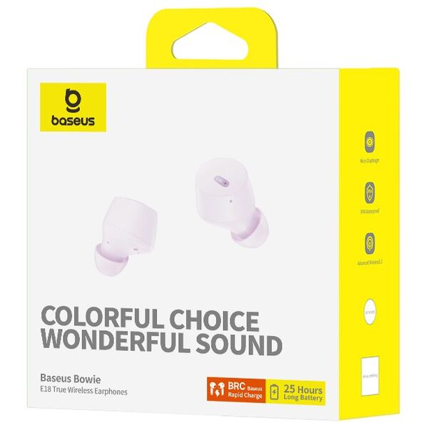 Baseus Bowie E18 True Wireless Earphones Star Purple 6932172657239