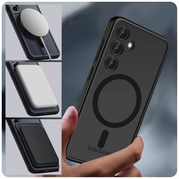 Case SAMSUNG GALAXY S24+ Tech-Protect Magmat MagSafe Matte black 5906203690527