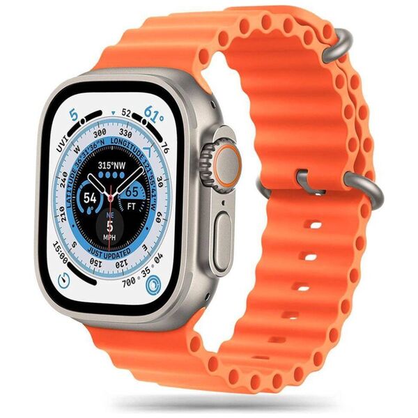 Strap for APPLE WATCH 4 / 5 / 6 / 7 / 8 / SE / ULTRA (42 / 44 / 45 / 49 MM) Tech-Protect IconBand orange 9490713930212