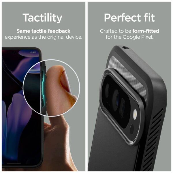 Case for GOOGLE PIXEL 9 PRO XL Spigen Rugged Armor Matte black 8809971226585