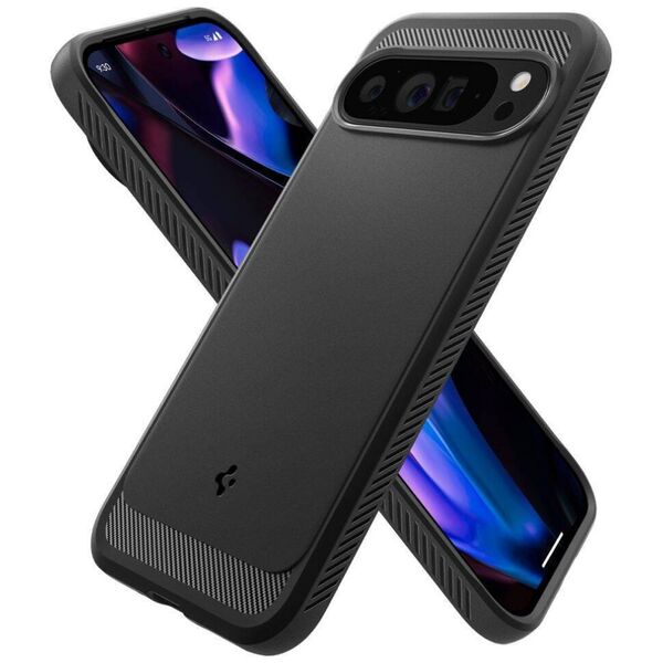 Case for GOOGLE PIXEL 9 PRO XL Spigen Rugged Armor Matte black 8809971226585