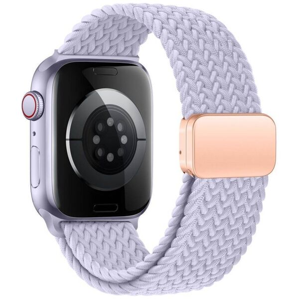 Strap for APPLE WATCH 3 / 4 / 5 / 6 / 7 / 8 / 9 / SE (38 / 40 / 41 MM) Tech-Protect Nylonmag Periwinkle purple 5906302312863