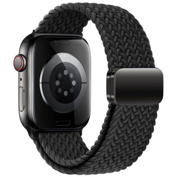 Strap for APPLE WATCH 3 / 4 / 5 / 6 / 7 / 8 / 9 / SE (38 / 40 / 41 MM) Tech-Protect Nylonmag black 5906302312870