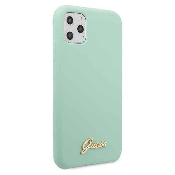 Original Case IPHONE 11 PRO Guess Hard Case Silicone Vintage Gold Logo (GUHCN58LSLMGG) mint 3700740471869