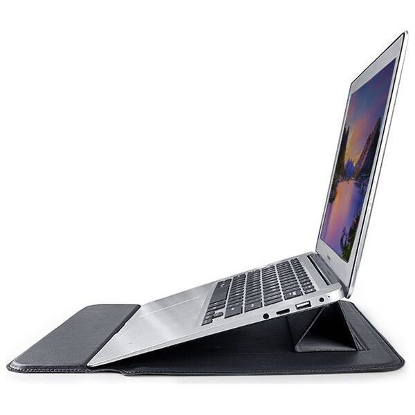 Devia MacBook bracket bag Ultra-Thin 15,4'' waterproof PU leather black 6938595348365