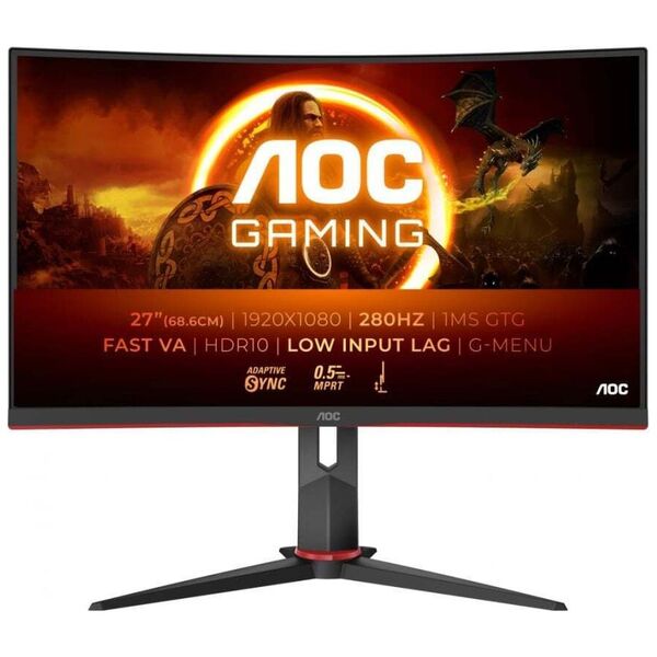 AOC C27G2Z3/BK FHD Ergonomic Gaming Monitor 27" 280Hz (AOCC27G2Z3) έως 12 άτοκες Δόσεις