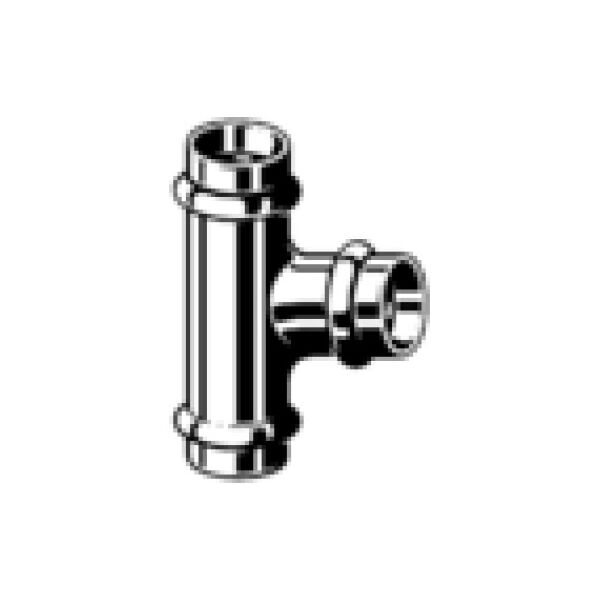 Viega Trójnik 18x18x18mm miedziany z uszczelką - 345945