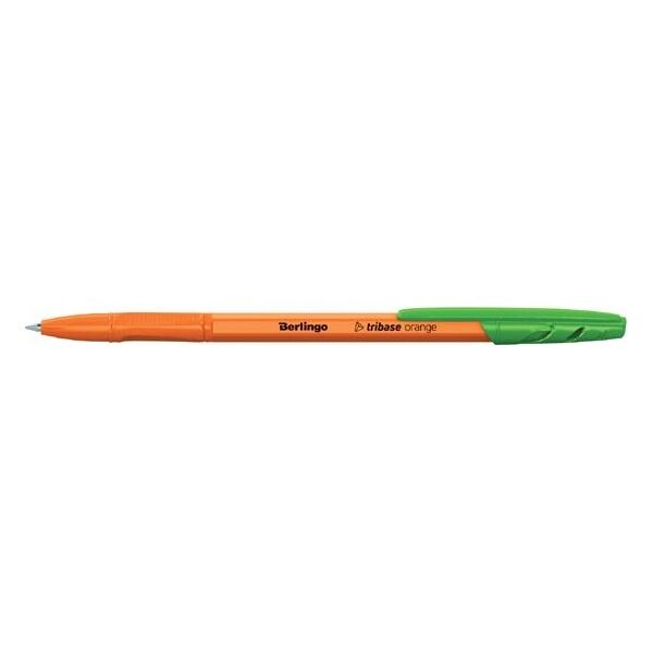 Berlingo Berlingo, pióro kulkowe, zielony, 50szt, 0.7mm, Tribase orange