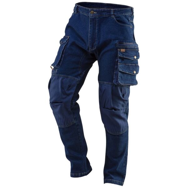Neo Spodnie robocze DENIM, wzmocnienia na kolanach, rozmiar S