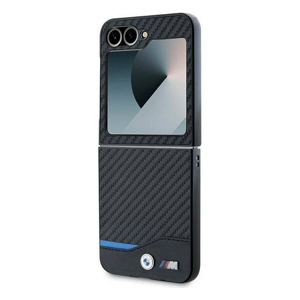 Original Case SAMSUNG GALAXY Z FLIP 6 BMW Hardcase Carbon Blue Line (BMHCZF622NBCK) black 3666339125301