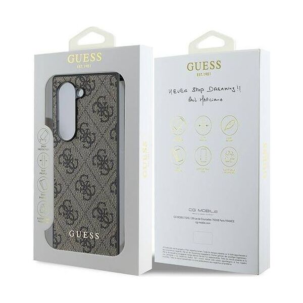 Original Case SAMSUNG GALAXY Z FOLD 6 Guess Hardcase 4G (GUHCZFD6GF4GBR) brown 3666339322212