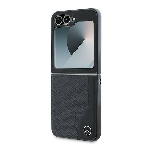 Original Case SAMSUNG GALAXY Z FLIP 6 Karl Lagerfeld Hardcase Leather Wood Imitation MagSafe (MEHMZF623RBGVK) black 3666339323080