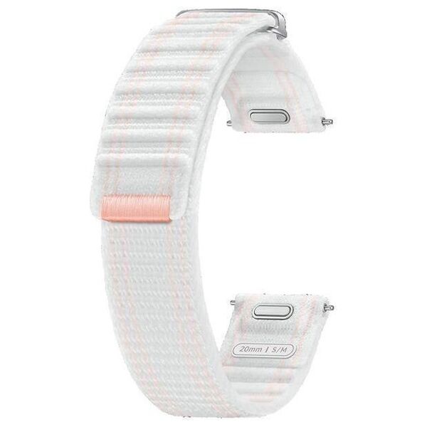 Orginal Strap for SAMSUNG GALAXY WATCH 4 / 5 / 6 / 7 Fabric Band 20mm pink & white 8806095625294