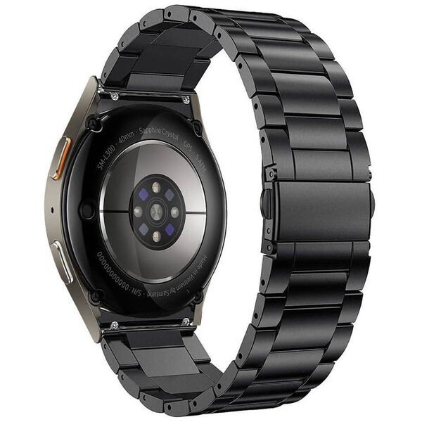 Strap for SAMSUNG GALAXY WATCH 4 / 5 / 5 PRO / 6 / 7 / FE Tech-Protect Stainless black 5906302313556